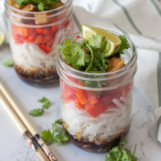 Asian Noodle in a Jar