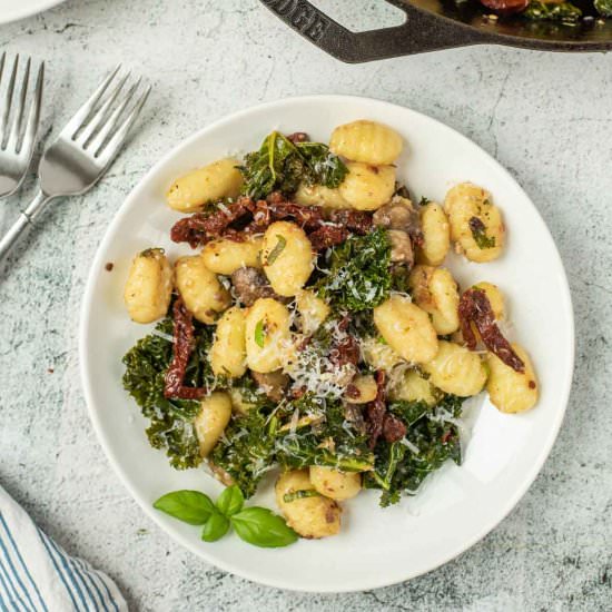 Gnocchi with kale