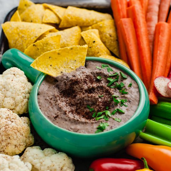 Black Bean Hummus (oil-free)