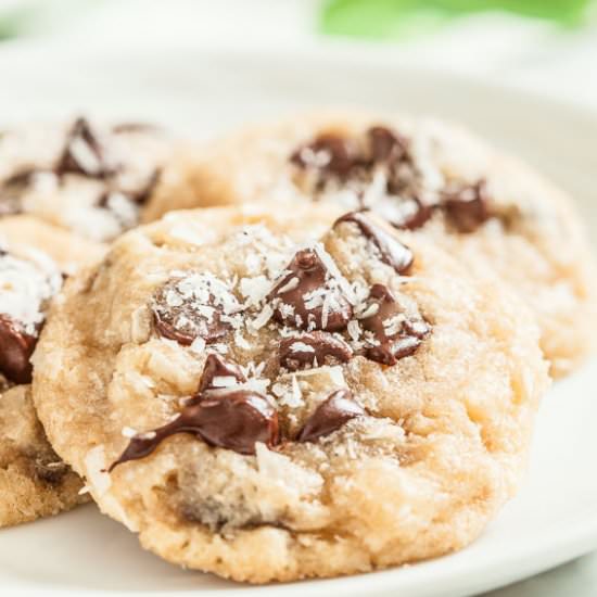 Coconut Chocolate Chip Cookies