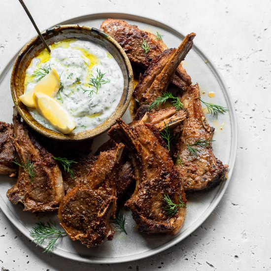 Marinated Spiced lamb chops