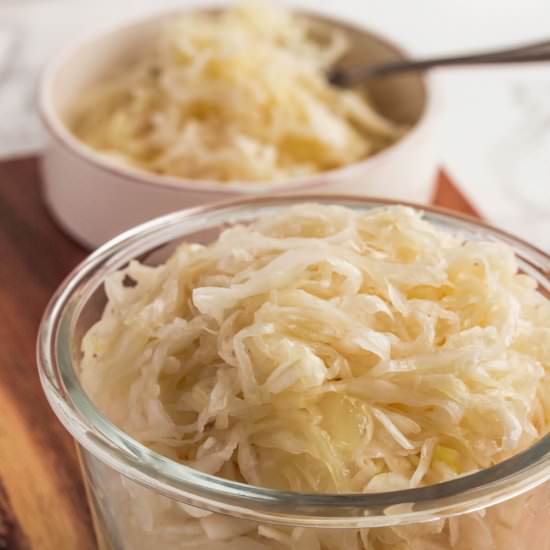 Simple Homemade Sauerkraut