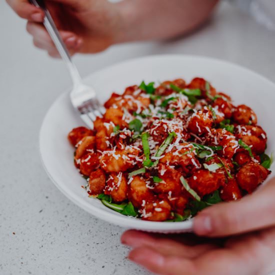 roasted red pepper gnocchi