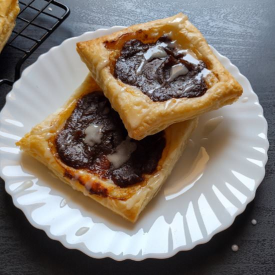 Pumpkin cheese puff pastry