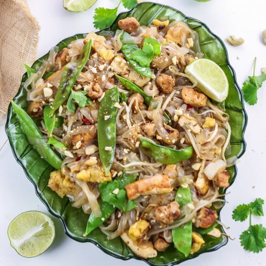 Vegan Pad Thai with Cashews