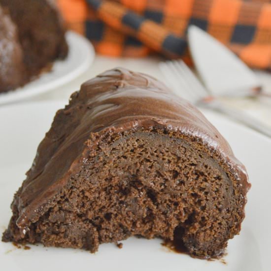 Chocolate Pumpkin Bundt Cake