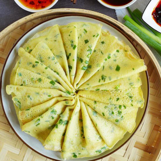 EGG & SCALLION CREPE