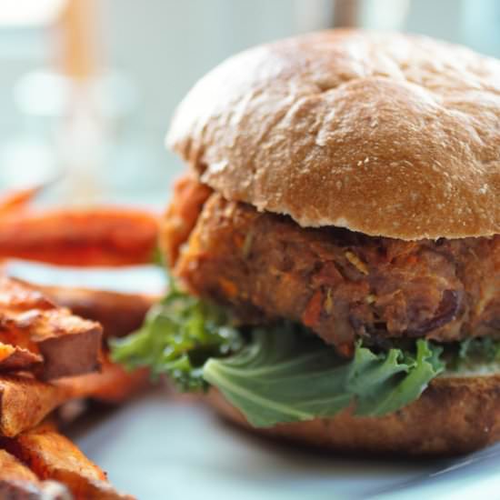 Fall Burger w/ Chilli Maple Fries