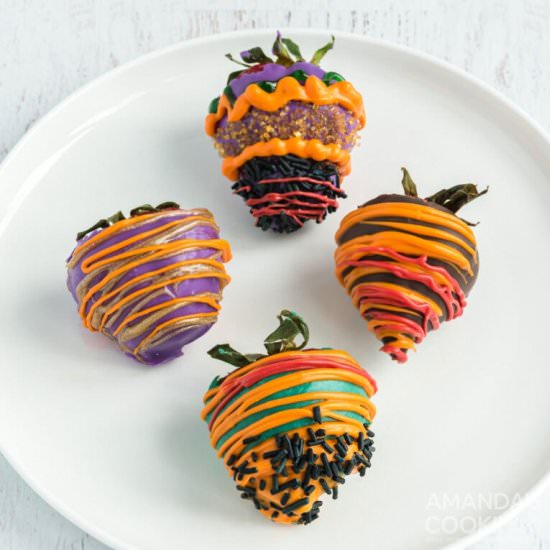 Halloween Chocolate Strawberries