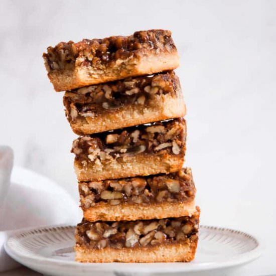 Healthy Pecan Pie Bars