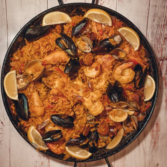 Chicken and Seafood Paella