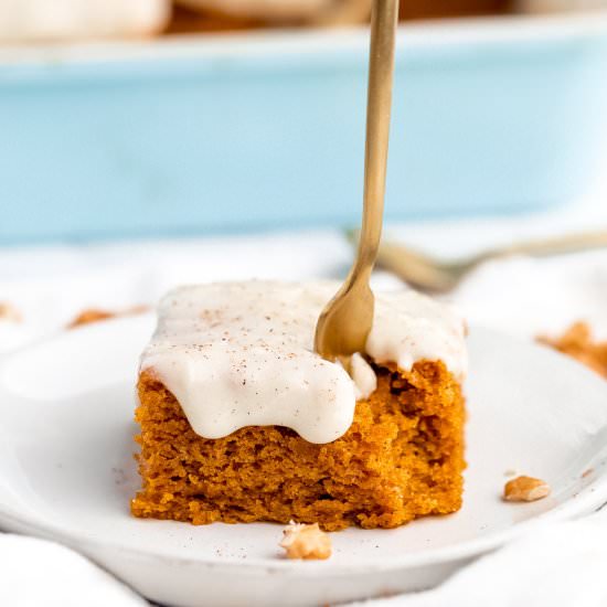 Vegan Pumpkin Sheet Cake
