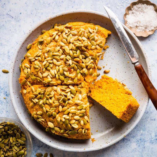 Brown Butter Pumpkin Cornbread