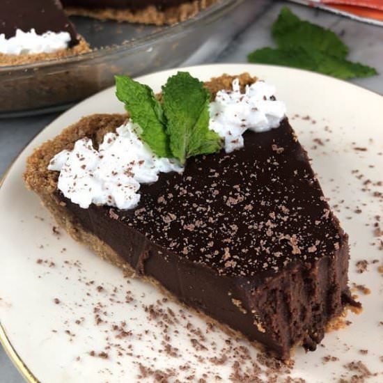 Vegan Mint Chocolate Tart