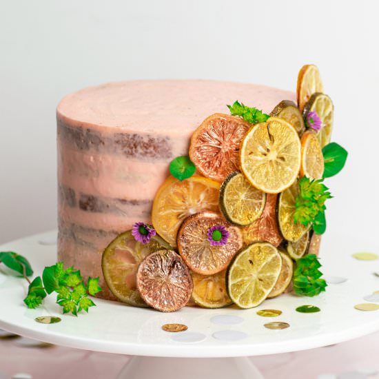 Coconut Cake with Lime and Mango