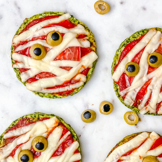 Halloween Mummy Pizza Gluten Free