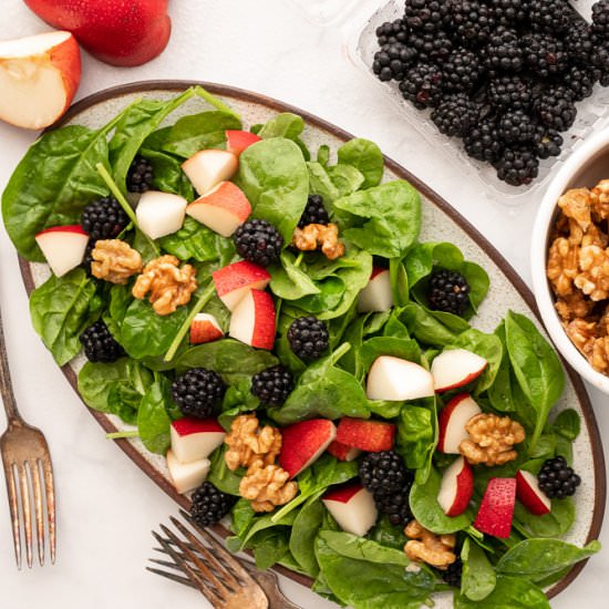 Red Pear and Blackberry Salad