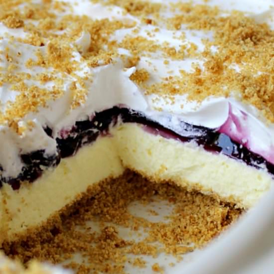 No Bake Lemon Blueberry Dessert