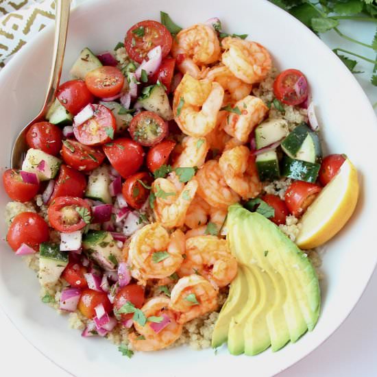 Harissa Shrimp Bowl