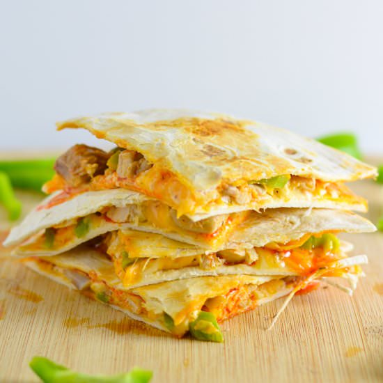 Buffalo Chicken Quesadillas