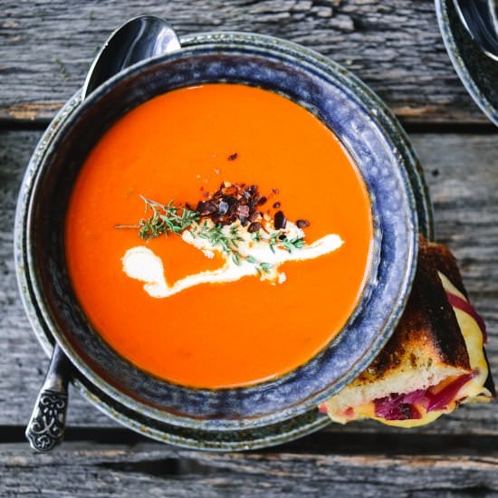 Smoky Cream of Tomato Soup
