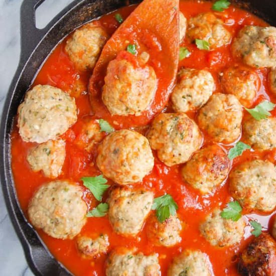 Easy Turkey Meatballs (Gluten-free)