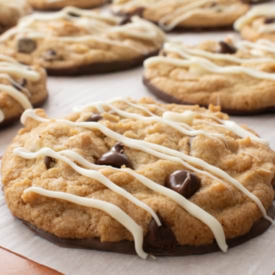 Chocolate-Dipped Double Chocolate Cookies