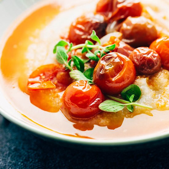 Fonio and Tiny Tomatoes Sauce