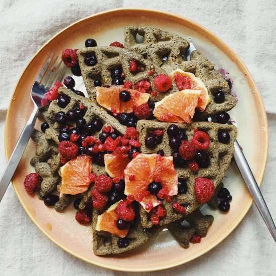 Gluten Free Buckwheat Waffles