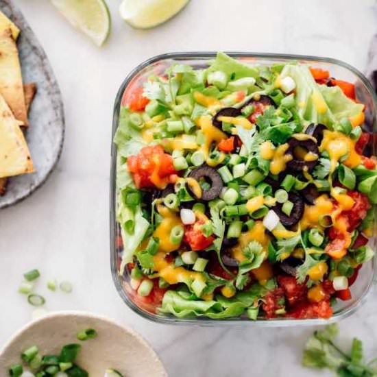 Healthy Vegan 7-Layer Dip