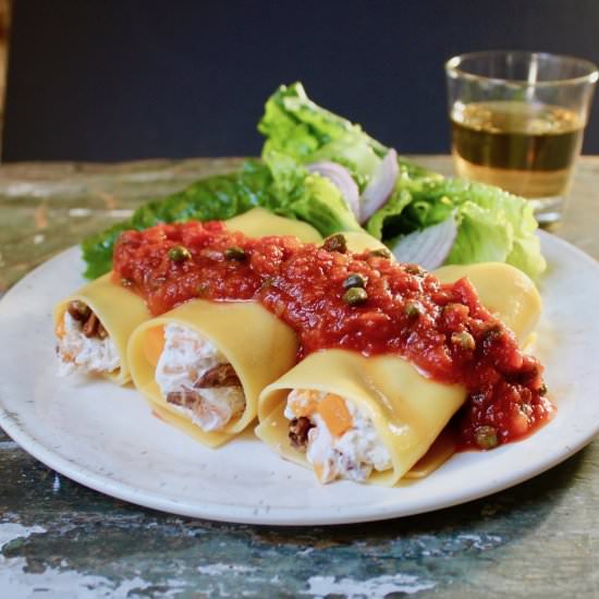 Butternut Pecan Cannelloni