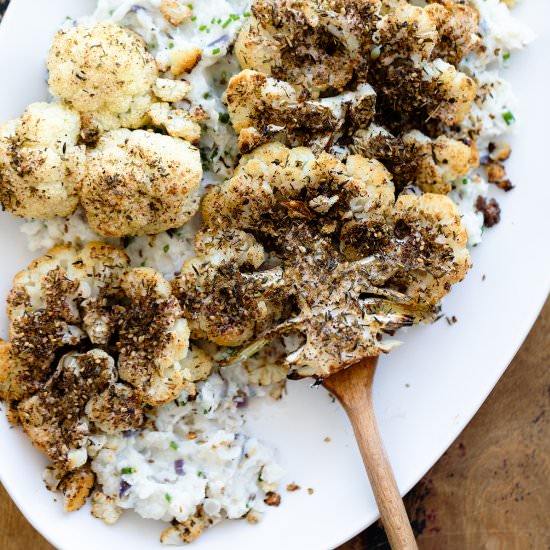 Za’atar Roasted Cauliflower Steaks