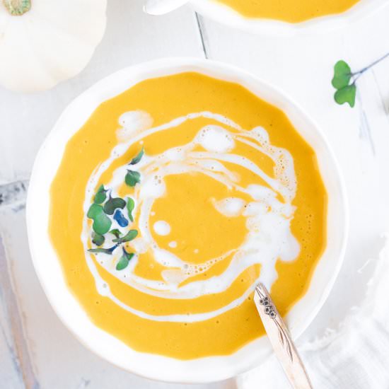 Easy Vegan Blender Pumpkin Soup