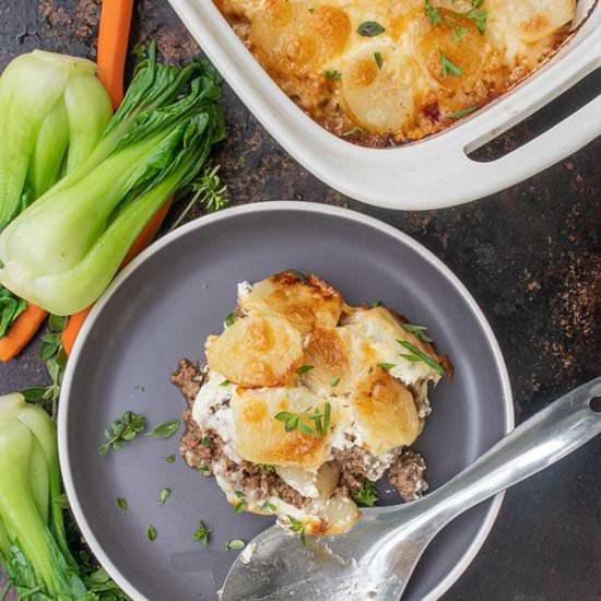 GF Philly Cheesesteak Casserole