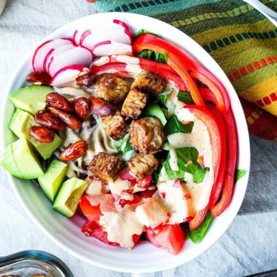 Maple Tamari Tempeh Soba Bowls