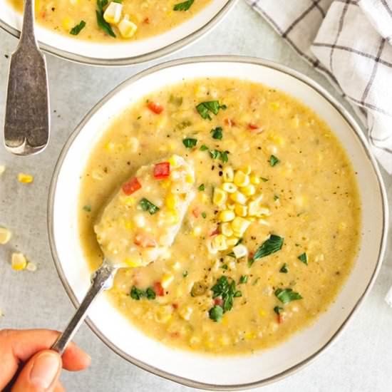 homemade corn chowder