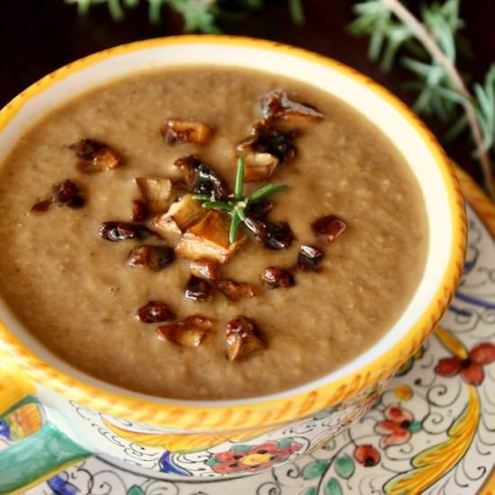 Vegan Cream of Mushroom Soup
