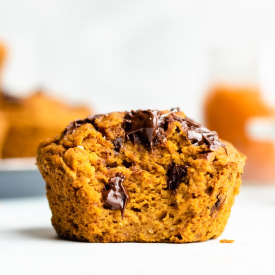 flourless blender pumpkin muffins