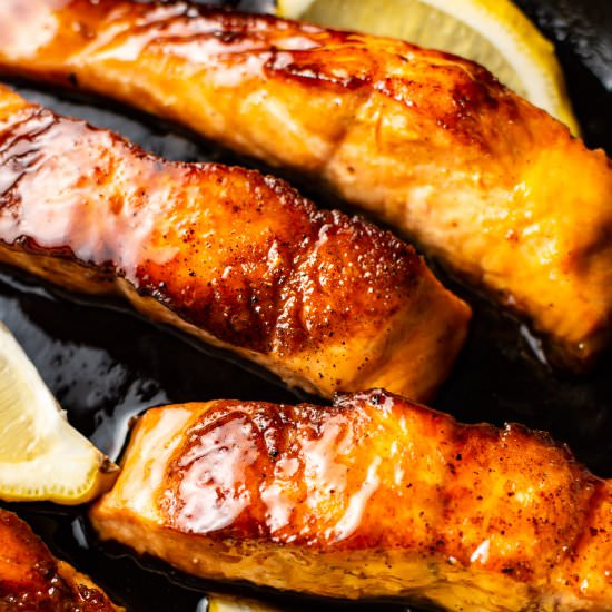 honey soy sauce glazed salmon