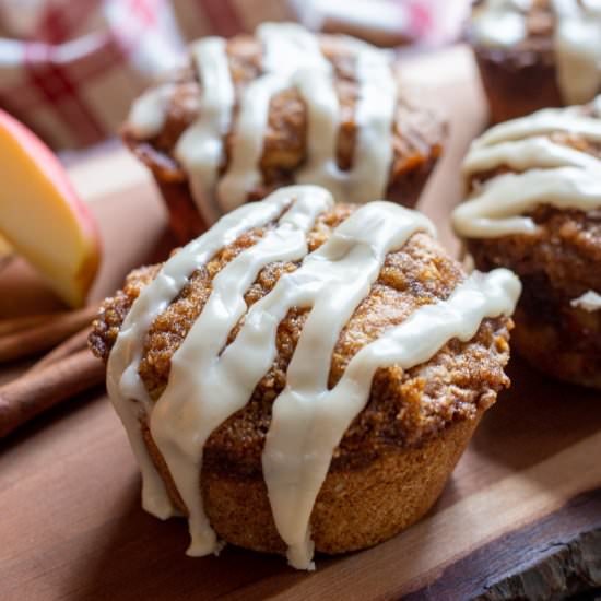 Apple-Oatmeal Streusel Muffins