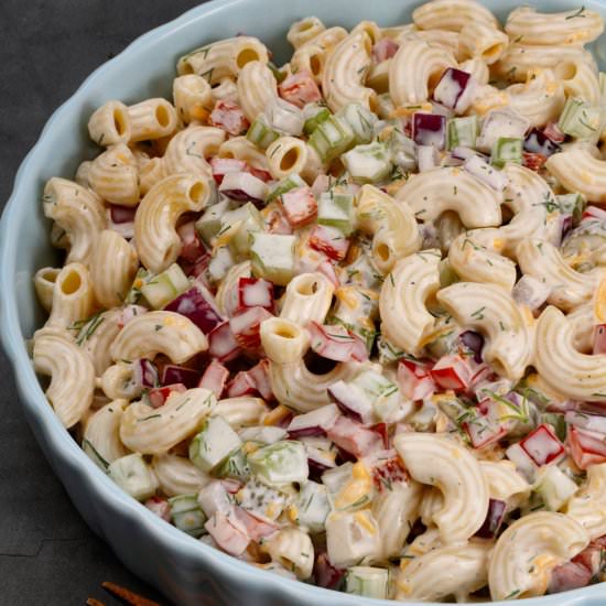 Healthy And Easy Macaroni Salad