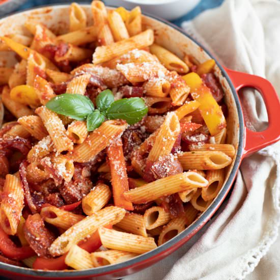 Chorizo and Pepper Pasta