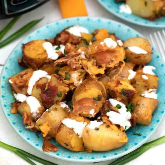 Loaded Slow Cooker Potatoes