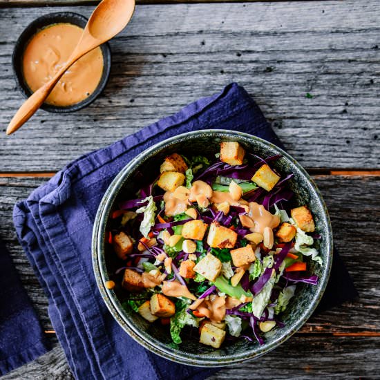 Asian Salad with Peanut Dressing