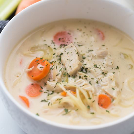 Creamy Chicken Noodle Soup