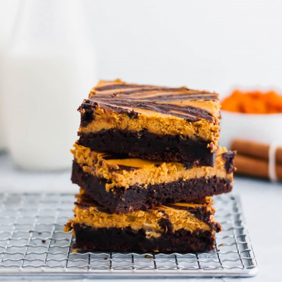 Pumpkin Cheesecake Brownies