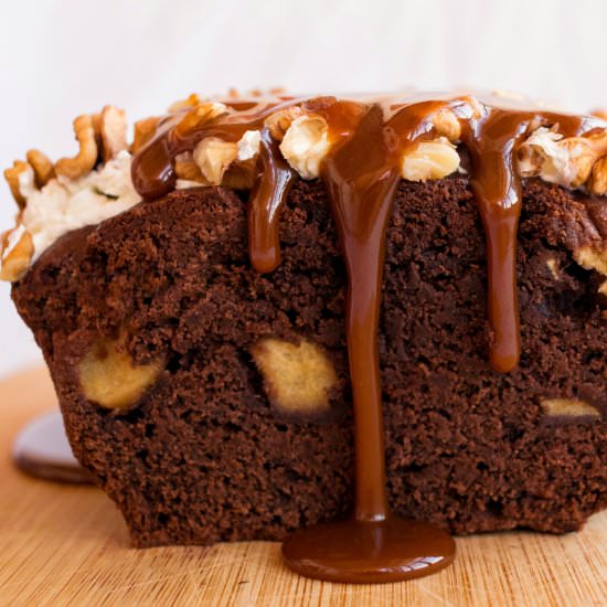 Apple & Chocolate Loaf Cake