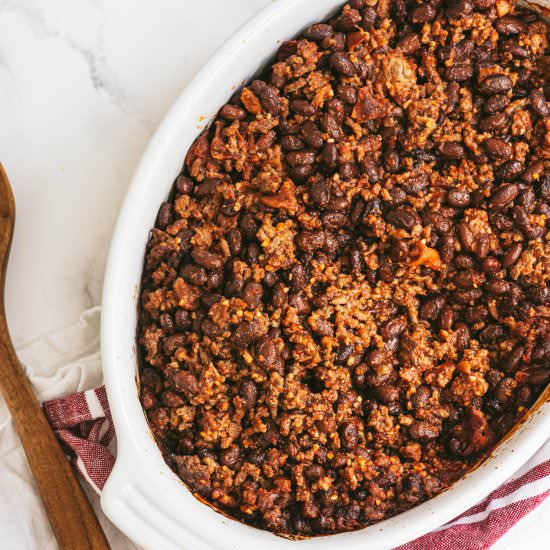Low Carb Baked Beans with Beef