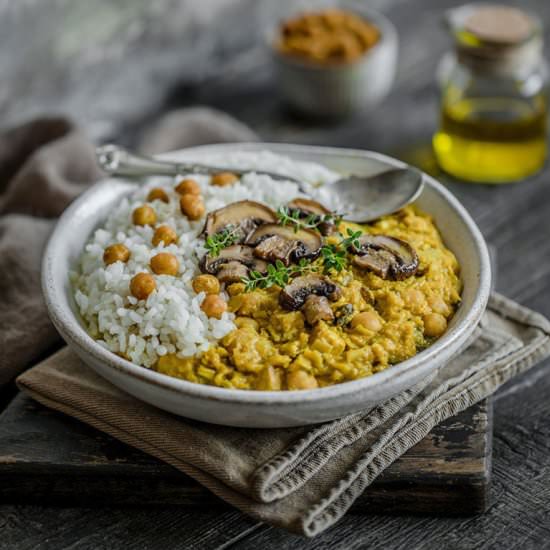 Chickpea & Mushroom Curry