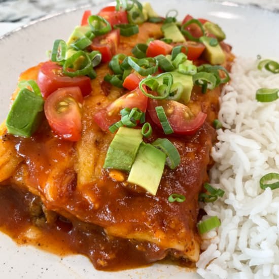 Easy Ground Beef Enchiladas